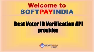 Softpay VoterID Verification API Provider Company