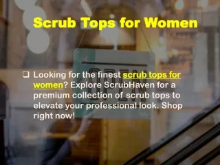Scrub Tops for Women
