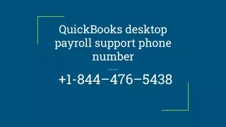 QuickBooks desktop payroll support phone number