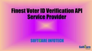Affordable Voter card Verification API Provider Company
