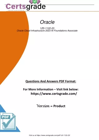 Updated 1Z0-1122-23 Test PDF Dumps Questions Answers 2023-2024