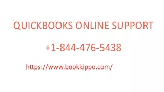 Quickbooks Online Support  1-844-476-5438