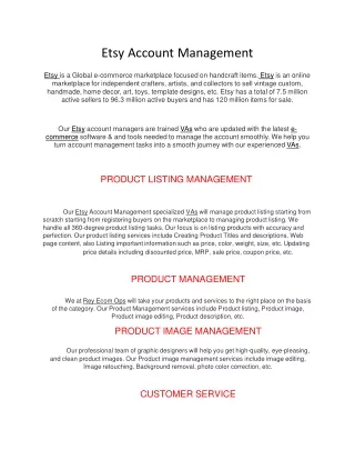 Etsy Account Management12