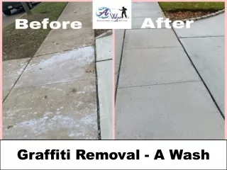 Graffiti Removal - A Wash