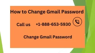 How to Change Gmail Password