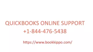 Quickbooks Online Support  1-844-476-5438