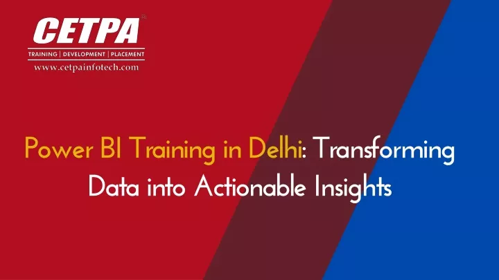 power bi training in delhi transforming data into