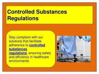 Controlled Substances Regulations
