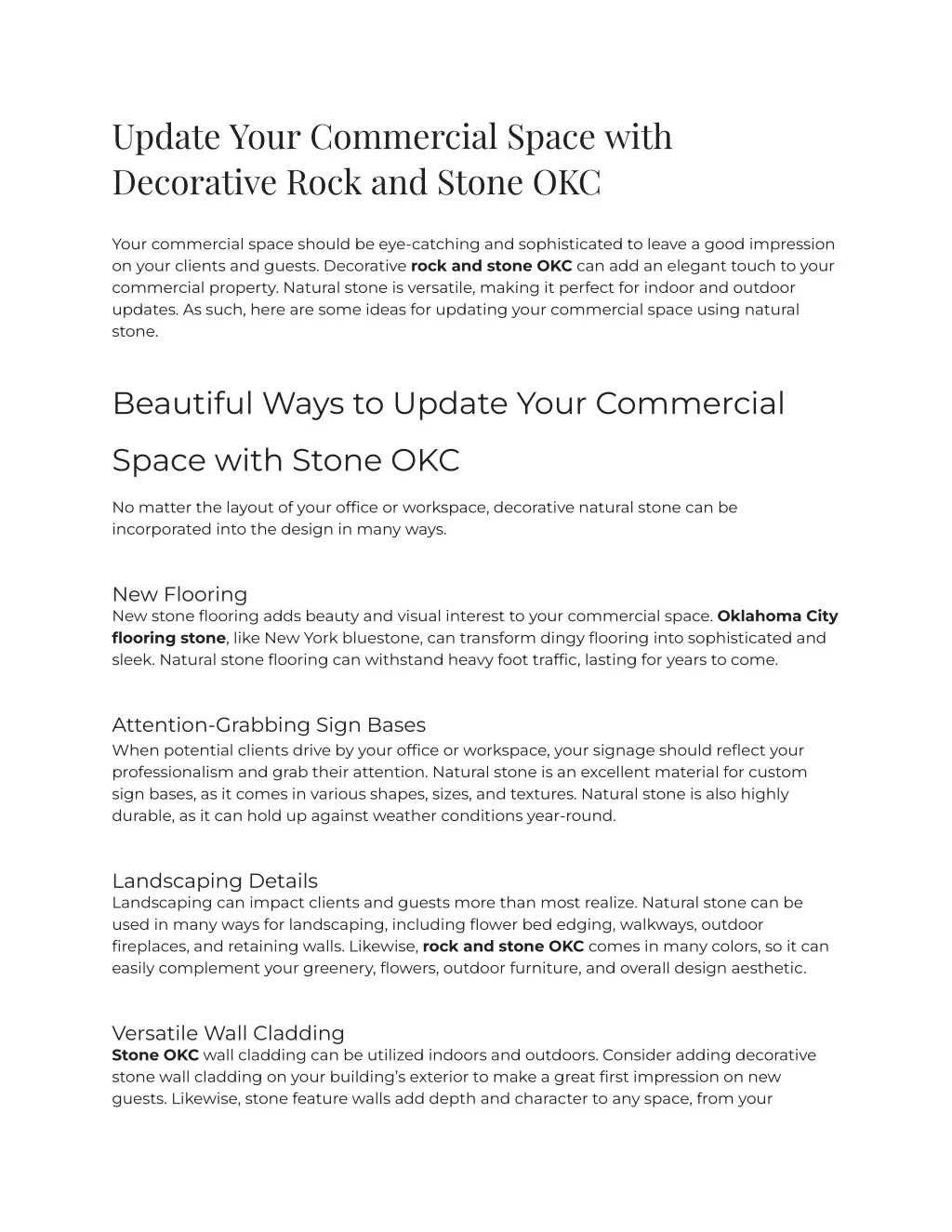 PPT - 2023 - Update Your Commercial Space with Decorative Rock and ...