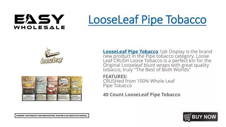 looseleaf pipe tobacco