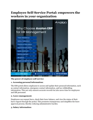 employee self service portal empowers the workers