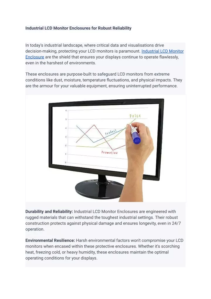 industrial lcd monitor enclosures for robust