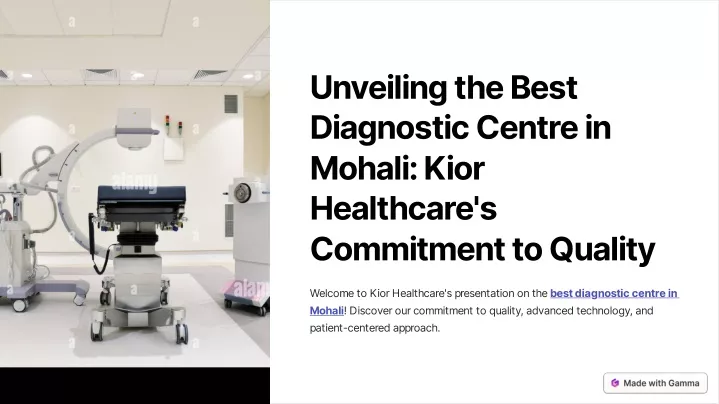 unveiling the best diagnostic centre in mohali