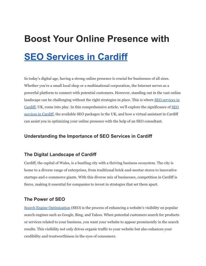 boost your online presence with
