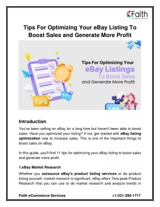 tips for optimizing your ebay listing to boost