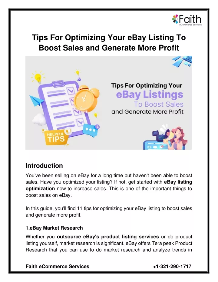 tips for optimizing your ebay listing to boost