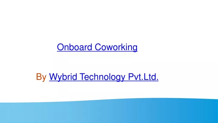 onboard coworking