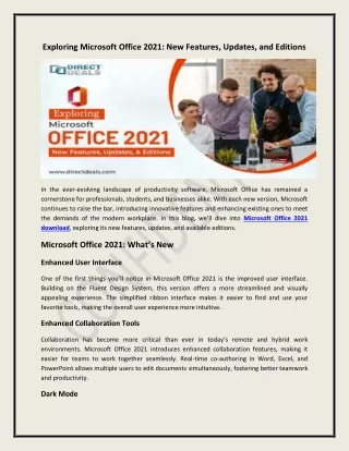 exploring microsoft office 2021 new features