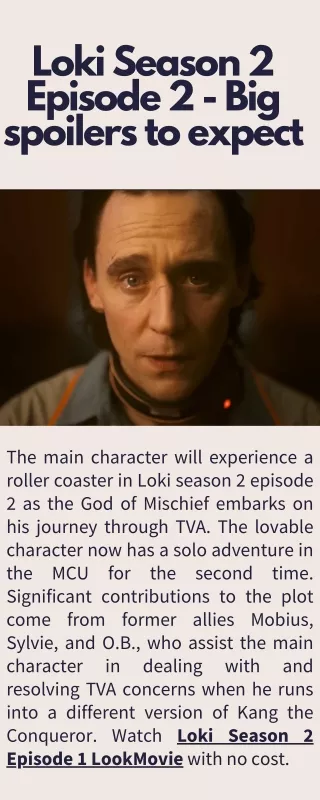 Loki Season 2 Episode 2 - Big spoilers to expect