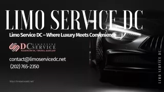 DC Limo Service Where Luxury Meets Convenience