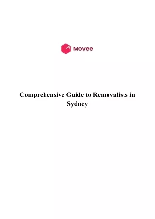 Comprehensive Guide to Removalists in Sydney (1)
