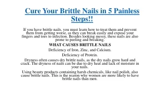 Cure Your Brittle Nails in 5 Painless Steps