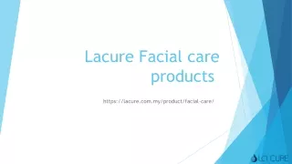 Buy 100% Natural Facial care products Online | Lacure