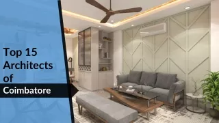 top 15 architects of coimbatore
