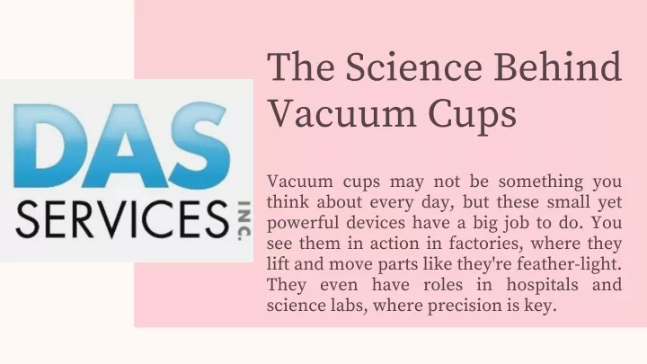 the science behind vacuum cups