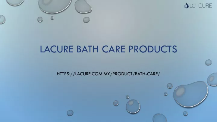 lacure bath care products
