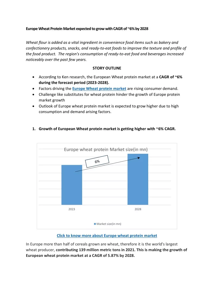 europe wheat protein market expected to grow with