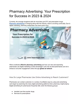 Pharmacy Advertising_ Your Prescription for Success in 2023 & 2024