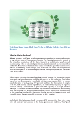 Olivine Reviews PDF