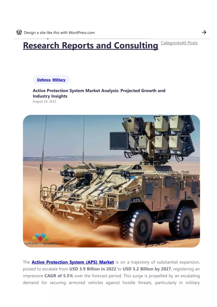 aerospace and defense market research reports
