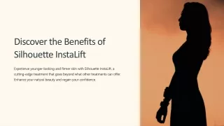 Discover the Benefits of Silhouette InstaLift