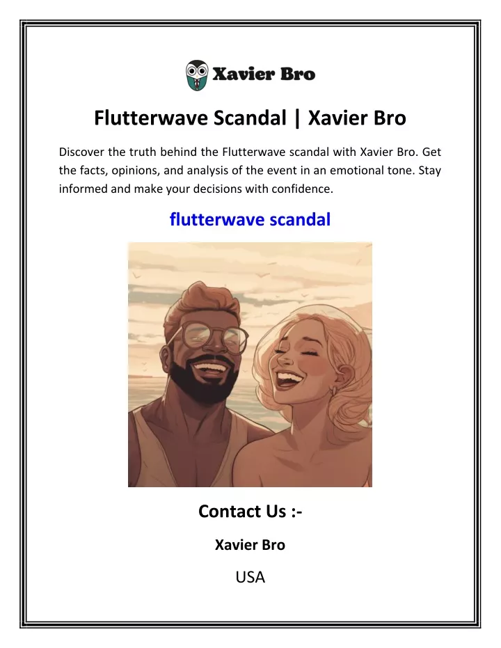 flutterwave scandal xavier bro