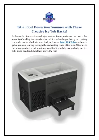 title cool down your summer with these creative
