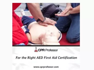 For the Right AED First Aid Certification
