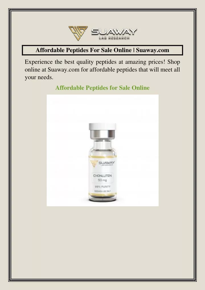 affordable peptides for sale online suaway com