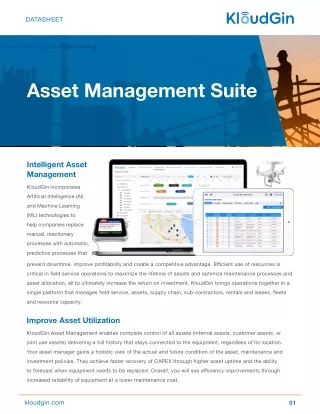 Enterprise Asset Management (EAM) Software | KloudGin