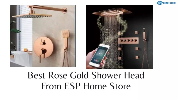 best rose gold shower head from esp home store