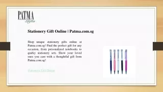Stationery Gift Online - Patma.com.sg