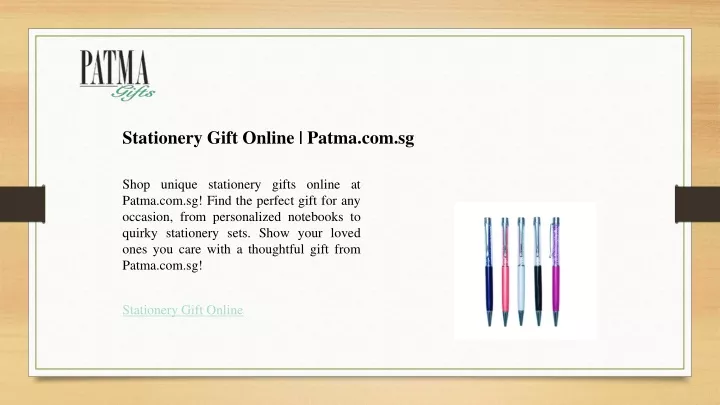 stationery gift online patma com sg