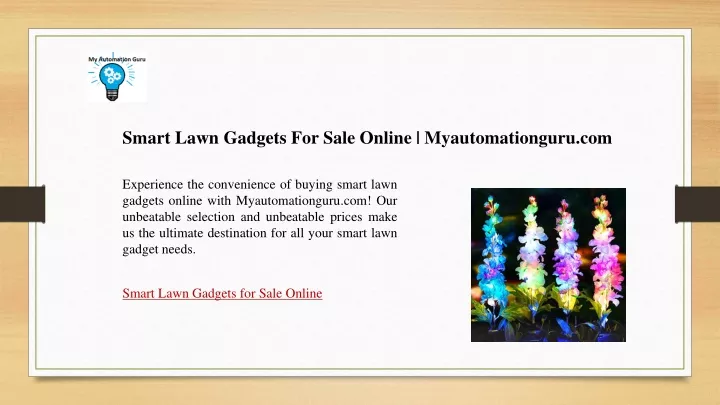 smart lawn gadgets for sale online
