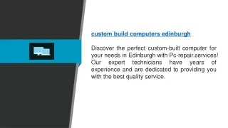 Custom Build Computers Edinburgh | Pc-repair.services