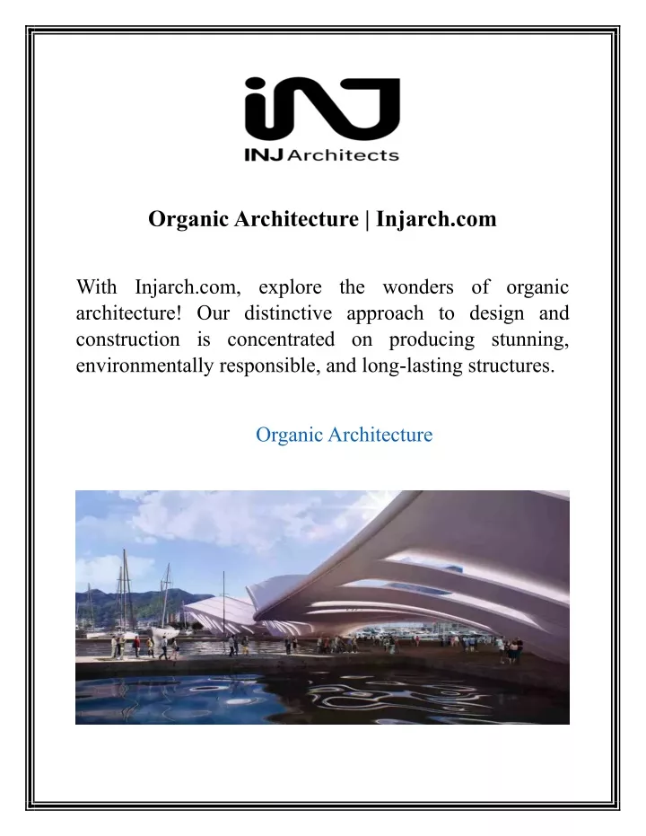 organic architecture injarch com