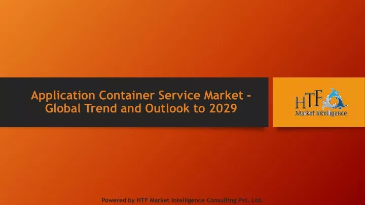application container service market global trend