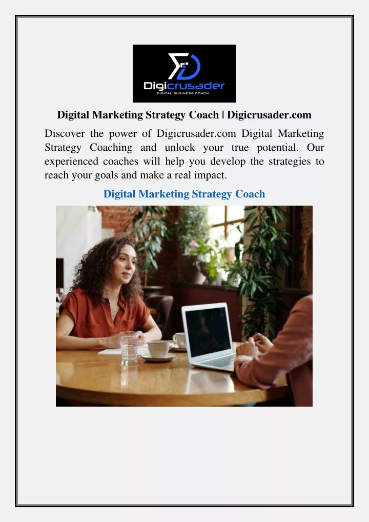 digital marketing strategy coach digicrusader com