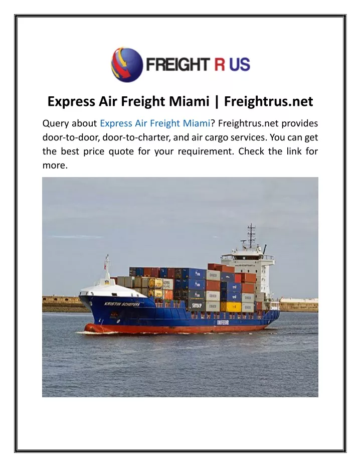 express air freight miami freightrus net