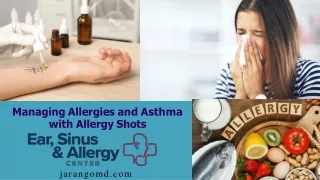 Jorge J. Arango - Managing Allergies and Asthma with Allergy Shots